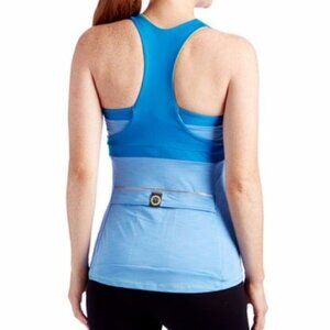 NWT Moxie Cycling Azure Blue Sweetheart Tank XL